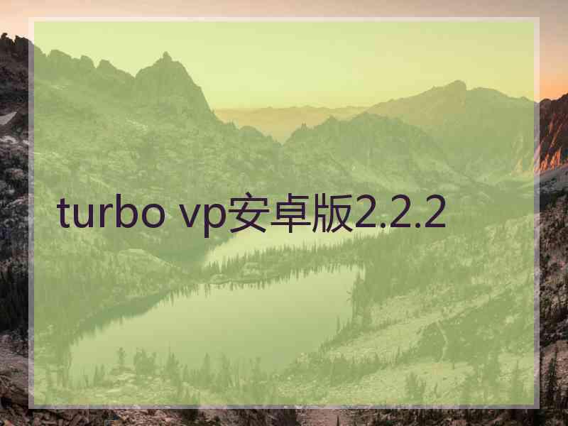 turbo vp安卓版2.2.2