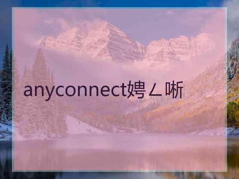 anyconnect娉ㄥ唽